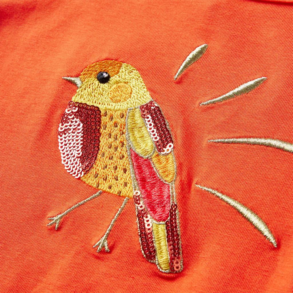 Kinder-Langarmshirt Dunkles Ocker 128