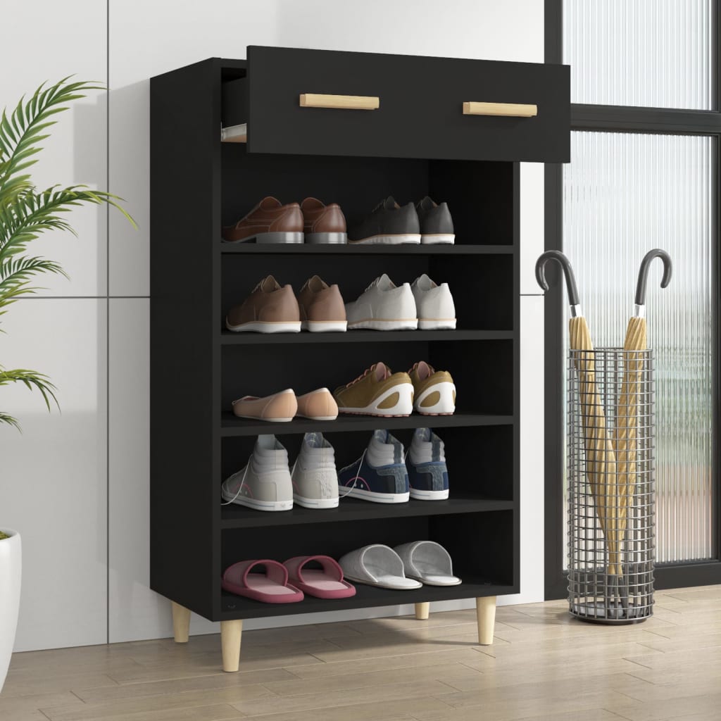 Schuhschrank mit Regal Altholz 60 x 35 x 105 cm Holzwerkstoff