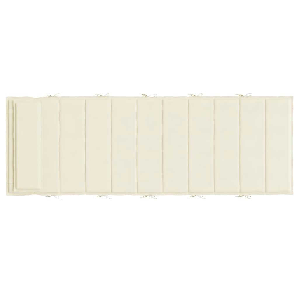 Sonnenliegen-Auflage Grau 180x60x4 cm Oxford-Gewebe