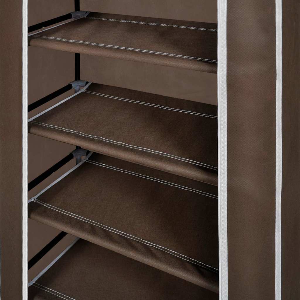 Schuhschrank Schuhregal Schuhablage 5 Schicht 58 x 28 x 106 cm Schwarz