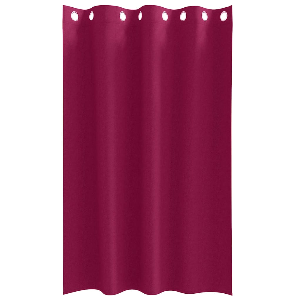 Verdunkelungs-Vorhänge mit Ringen 2 pcs Beige 140 x 140 cm
