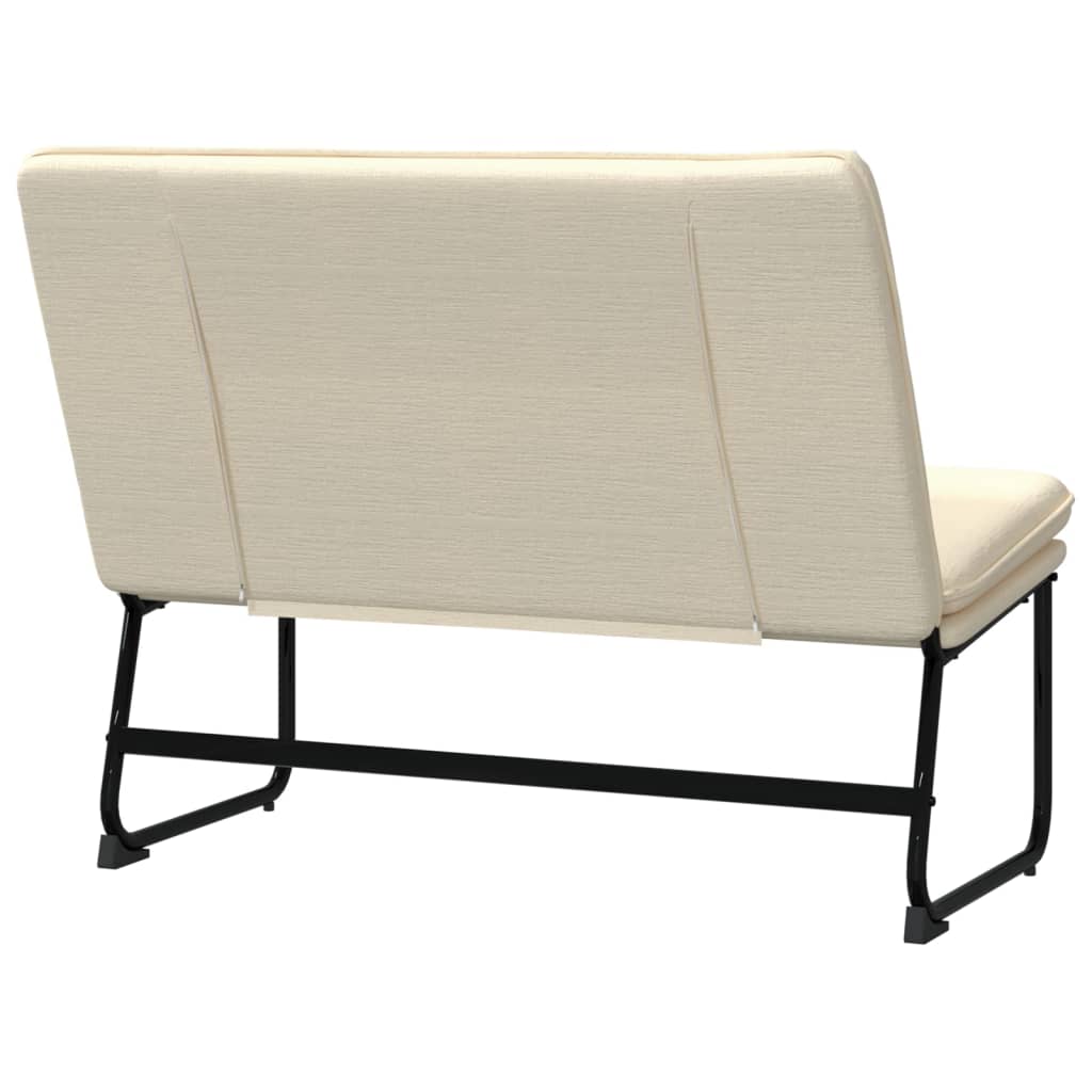 Sitzbank Hellgrau 100x75x76 cm Stoff