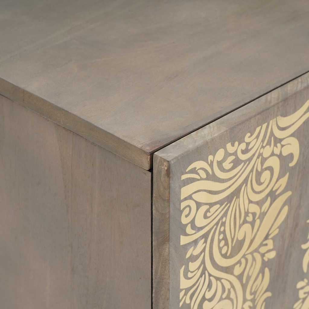 TV-Schränk mit Tür Honigbraun 105 x 33 x 46 cm Massivholz Mango