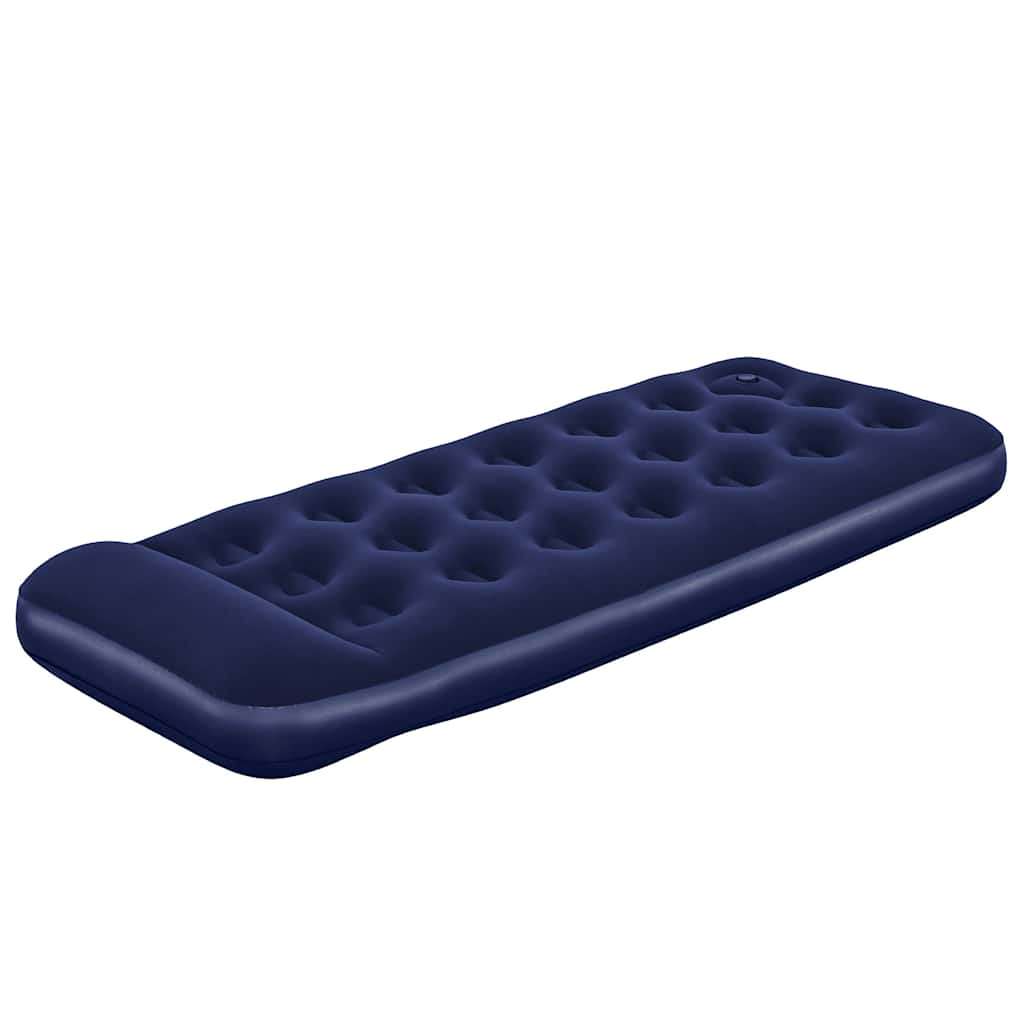 Bestway Luftmatratze Aufblasbar Beflockt mit Fußpumpe 185x76x28 cm