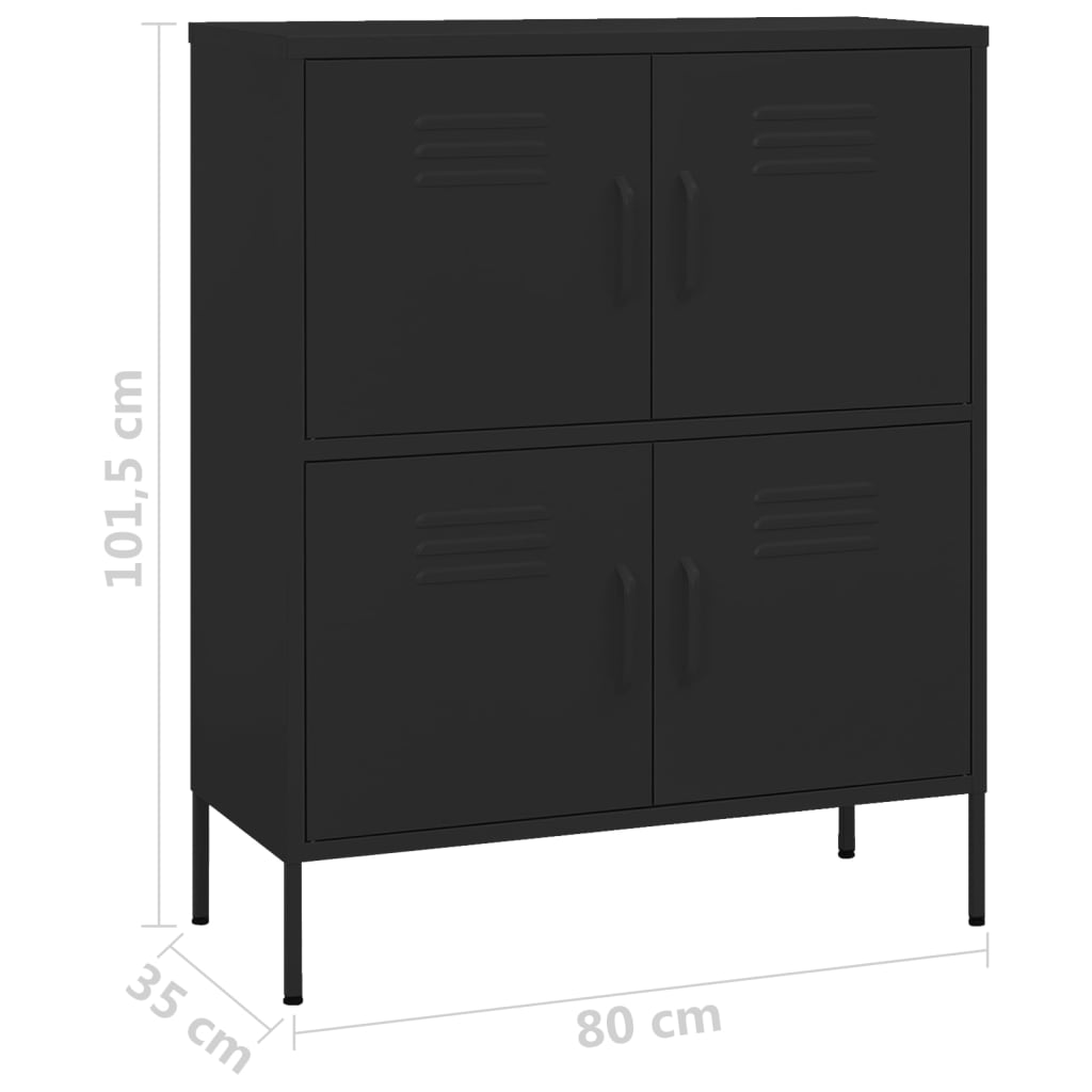 Lagerschrank Olivgrün 80x35x101,5 cm Stahl