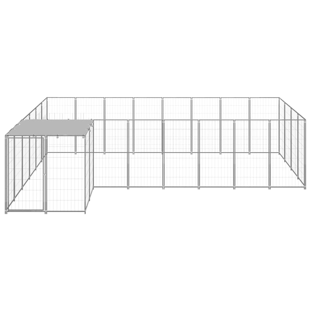 Hundezwinger Schwarz 6,05 m² Stahl