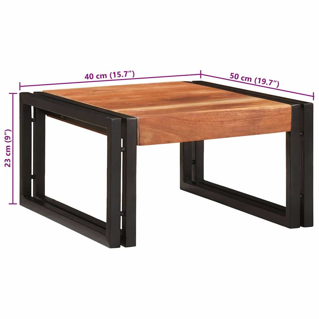 Badregal für Braun 40 x 50 x 23 cm Massives rohes Mangoholz
