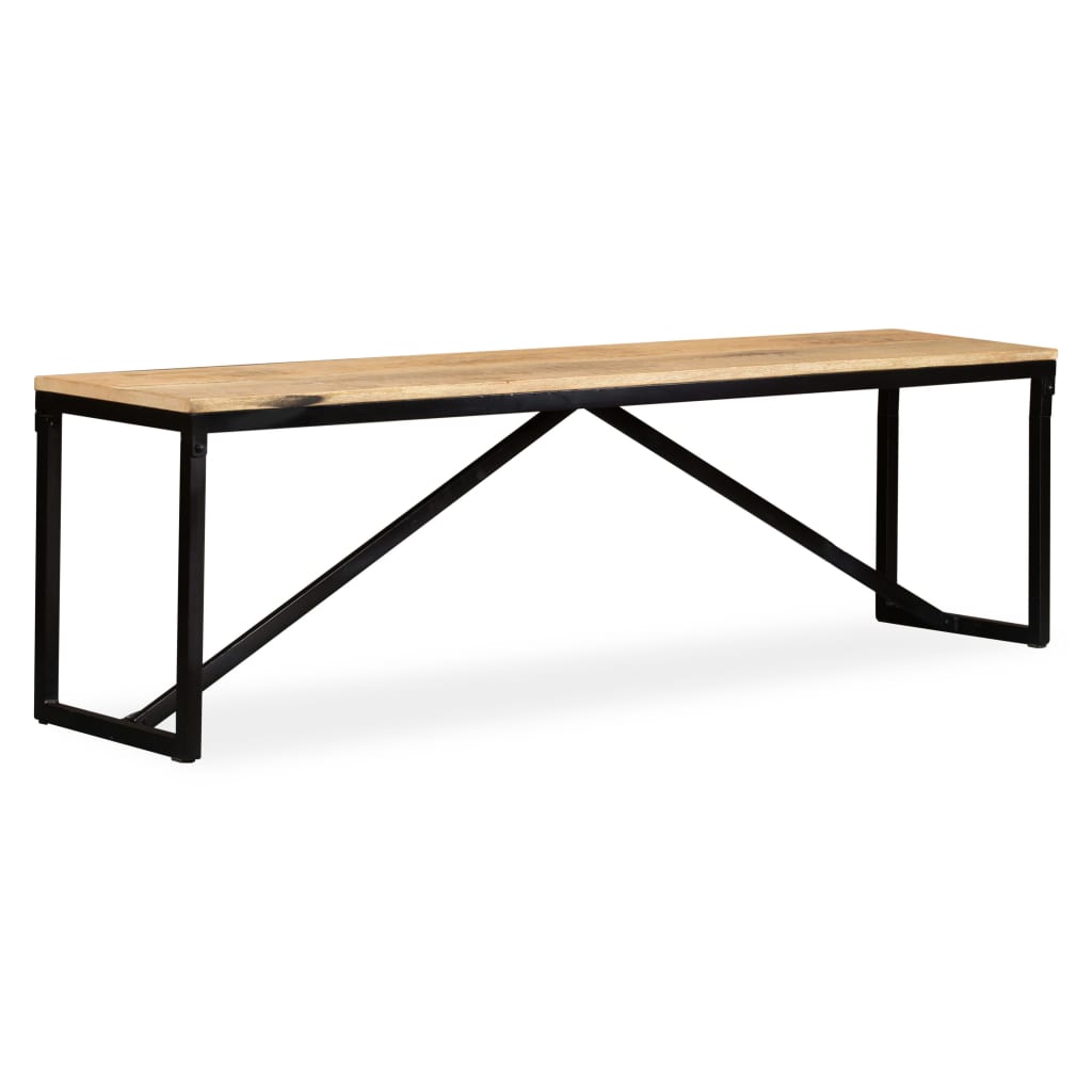 Sitzbank Massivholz 110x35x45 cm