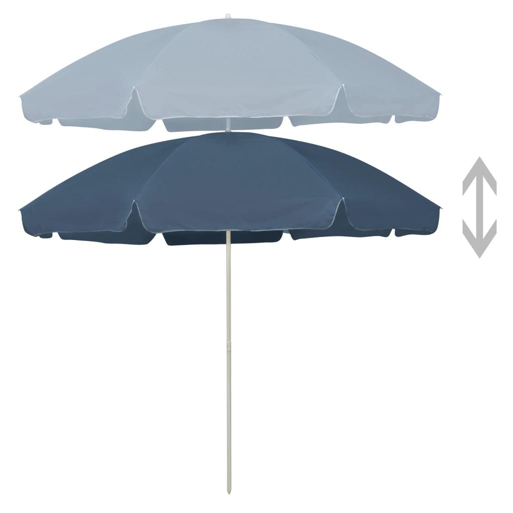 Sonnenschirm mit Stahlmast Sandfarbe 180 cm
