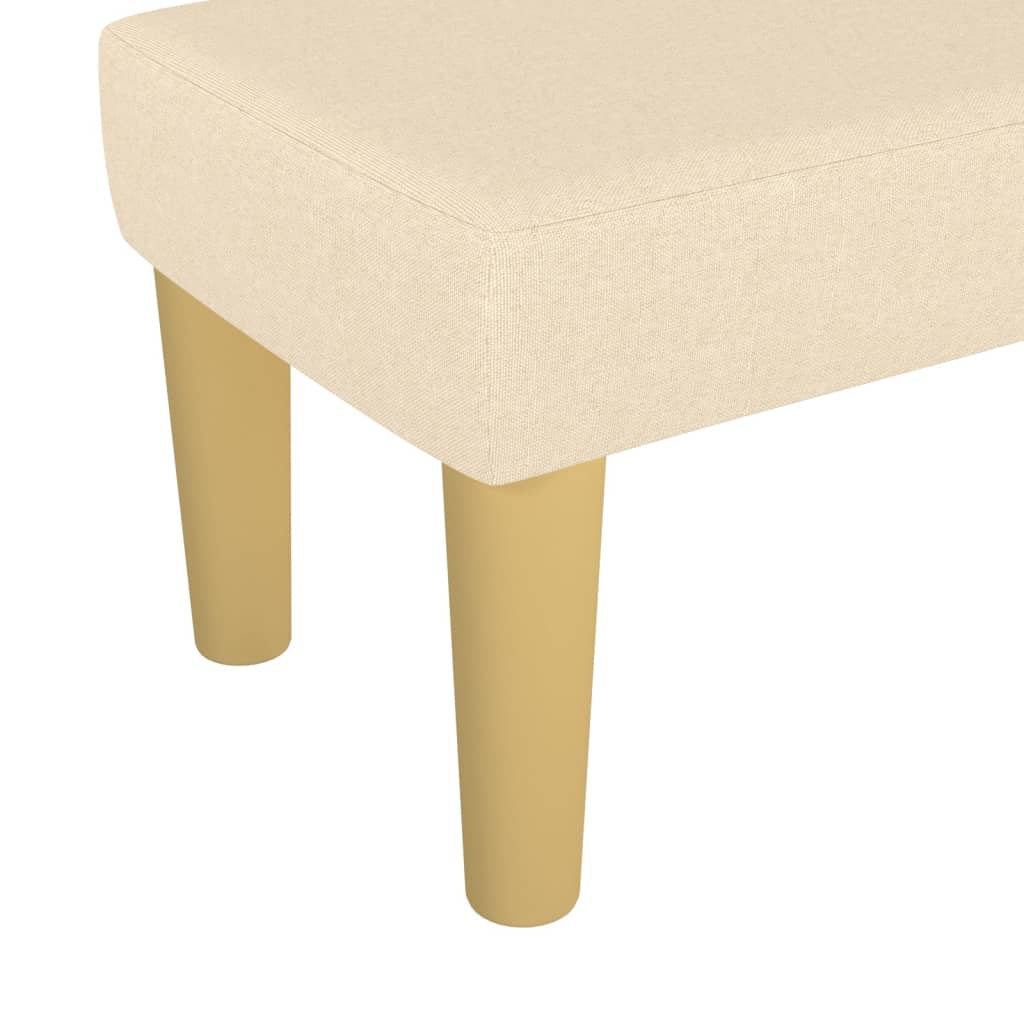 Sitzbank Hellgrau 70x30x30 cm Stoff