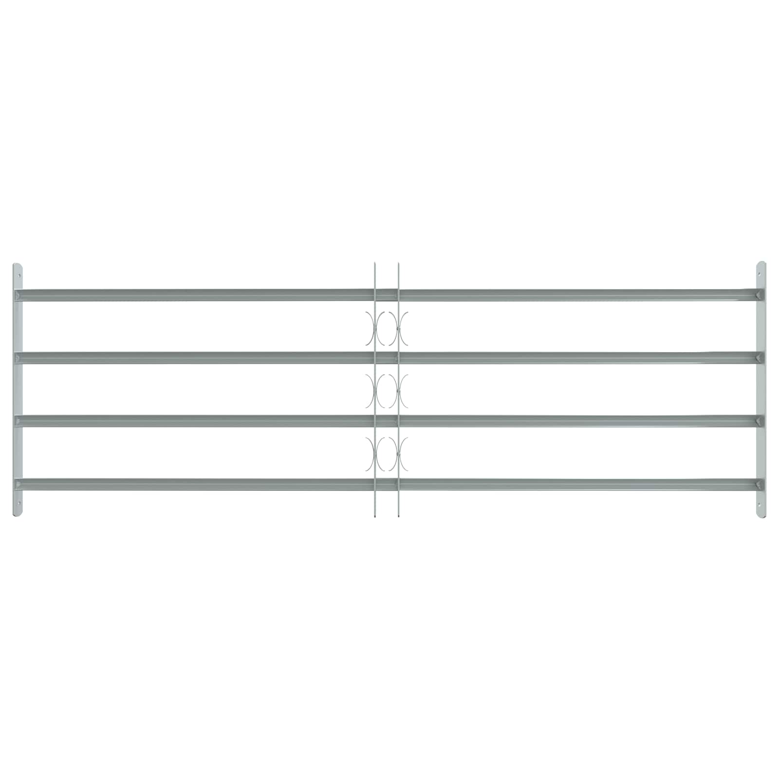Fenstergitter Verstellbar mit 3 Querstäben 500-650 mm