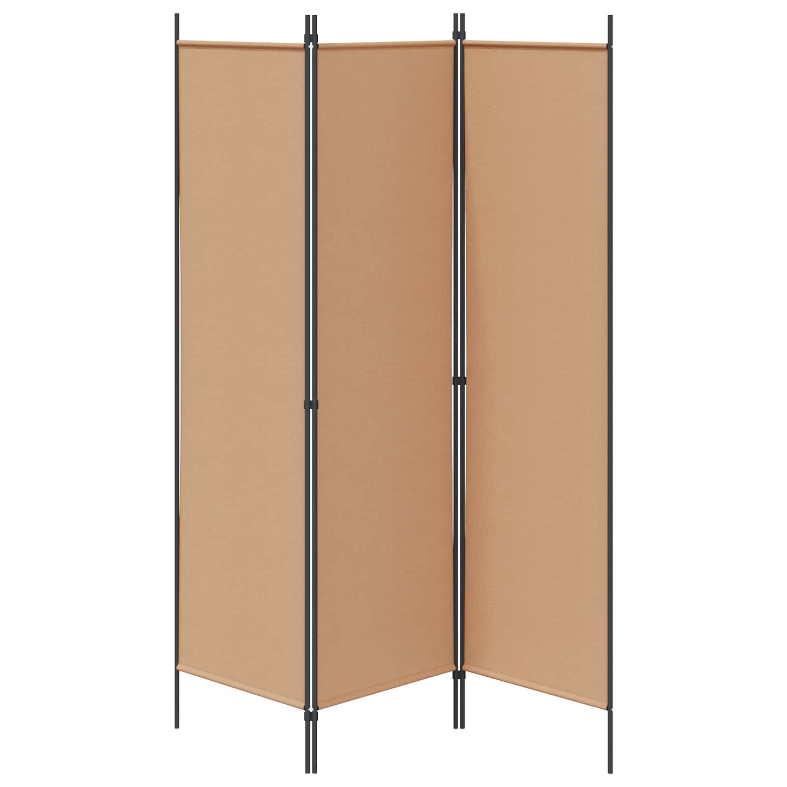 Raumteiler Beige 150 x 180 cm Stoff