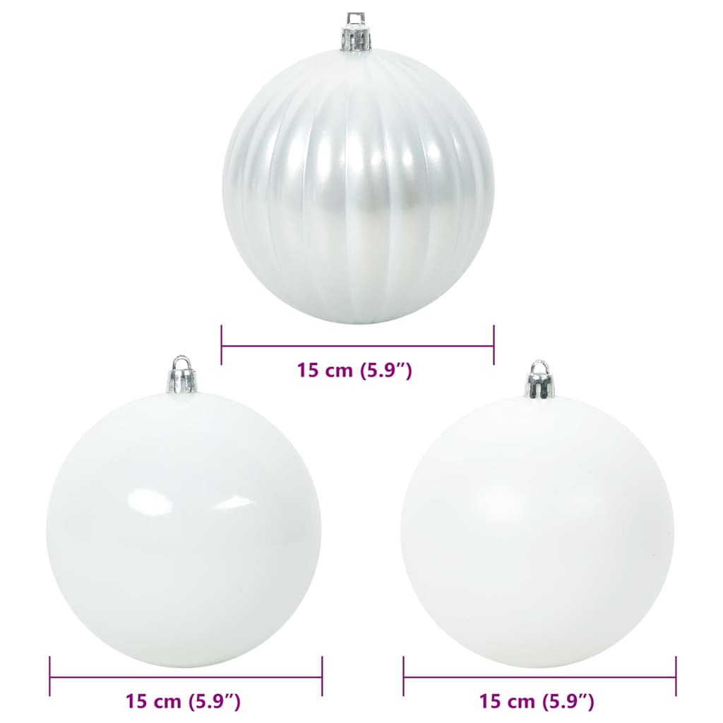 Weihnachtsbaumkugel Set XL 9 pcs Rot Kunststoff
