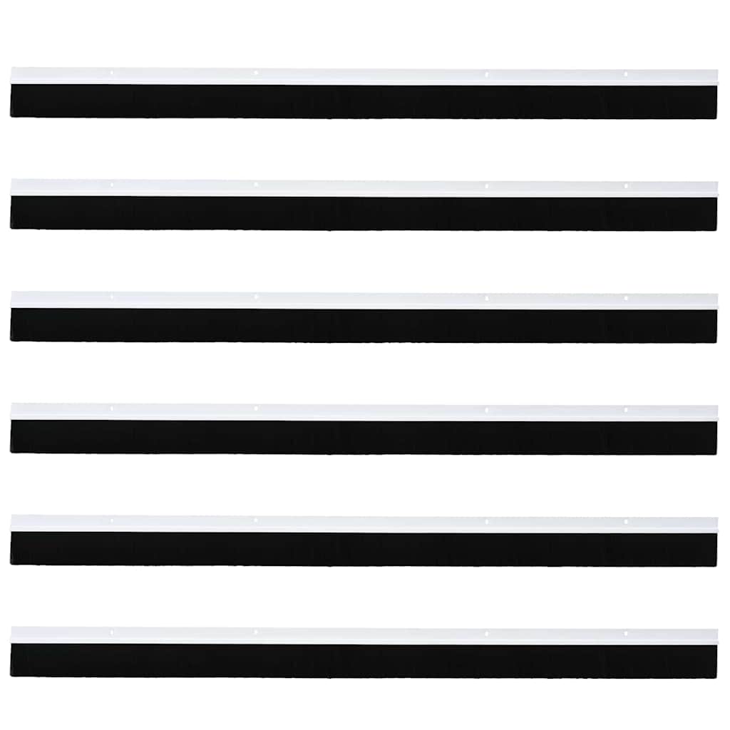 Aufsteck Türbürstendichtungen 2 pcs Braun 100 cm