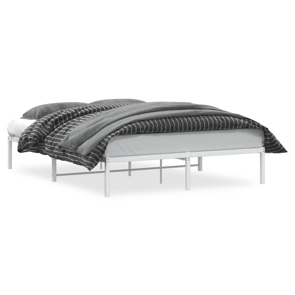 Bettgestell Metall Schwarz 75x190 cm