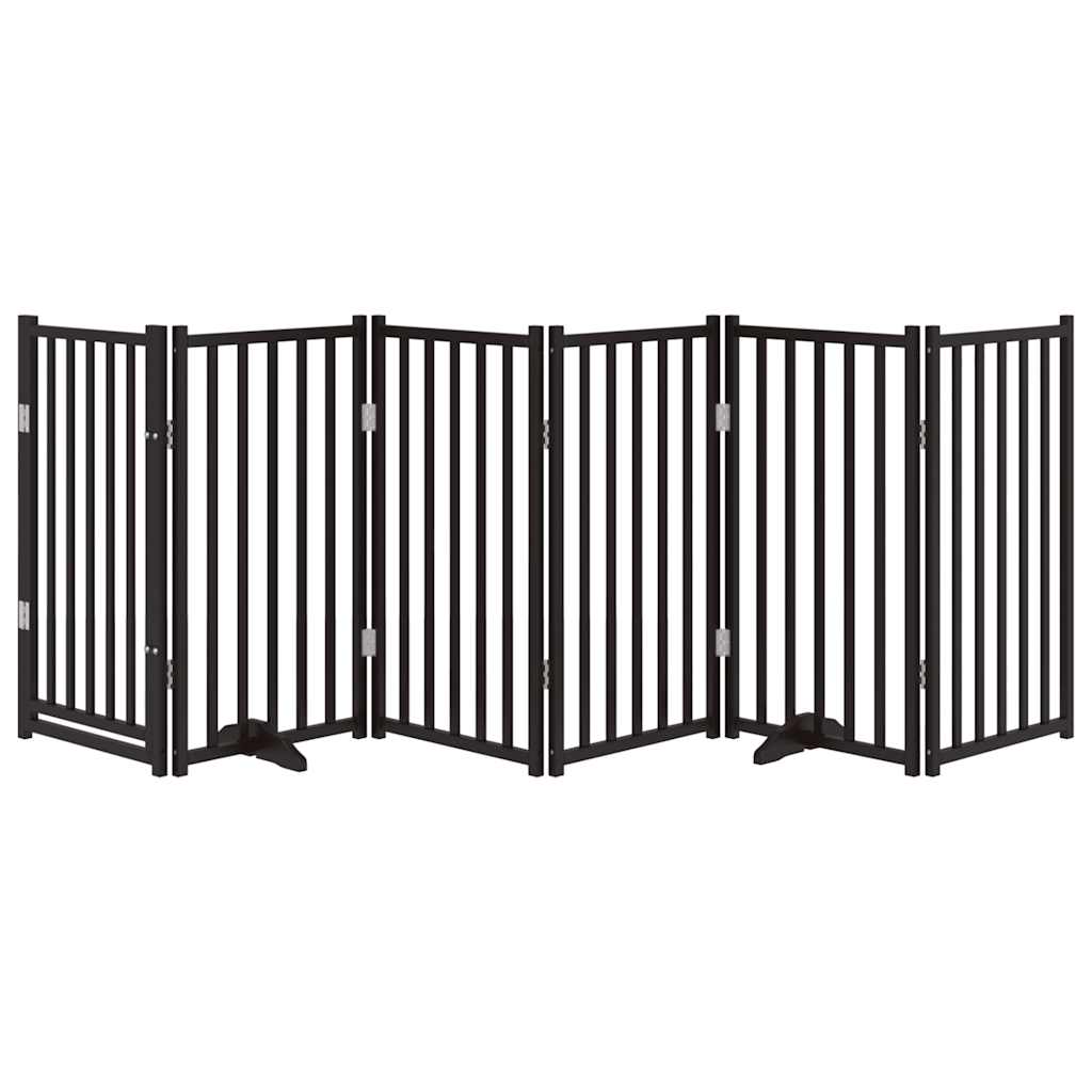 3-tlg. Hundetor Faltbar 150 cm Massivholz Tanne
