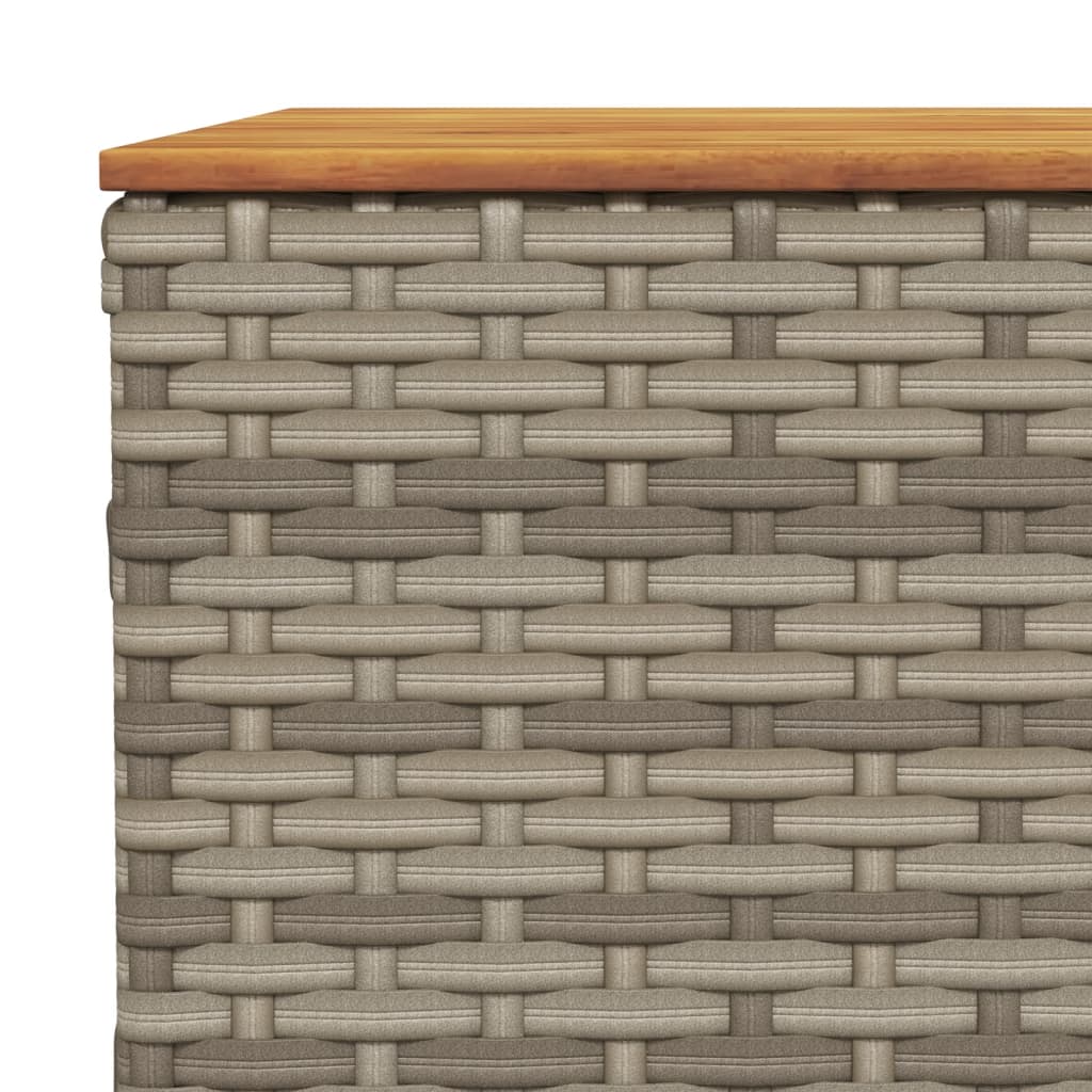 10-tlg. Garten-Sofagarnitur mit Kissen Beige Poly Rattan