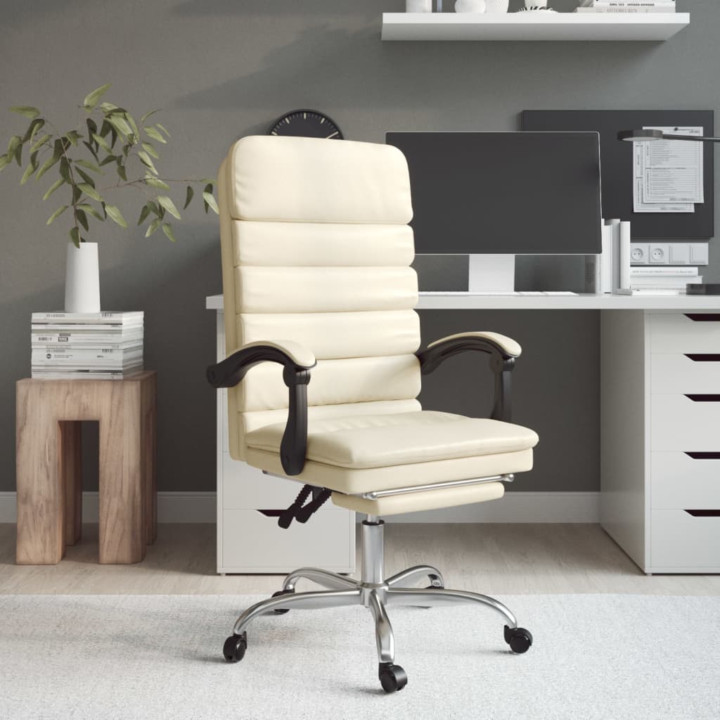 Bürostuhl mit Massagefunktion Schwarz Kunstleder