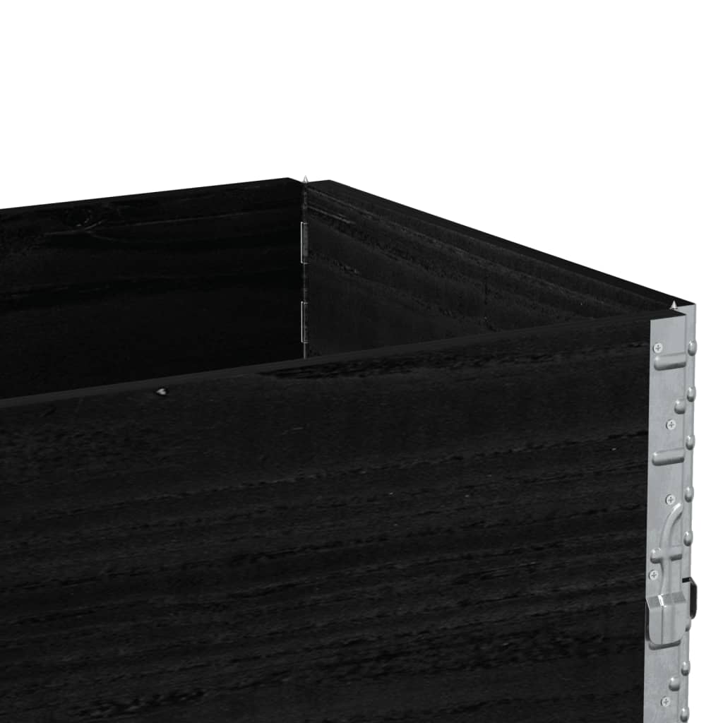 Pflanzkasten Grau 150x100 cm Massivholz Kiefer