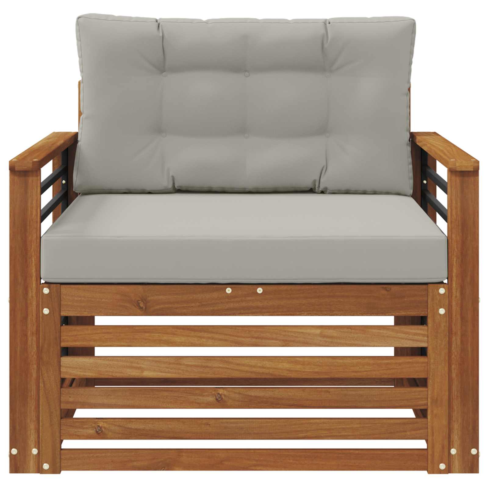 2 Stück Outdoor-Sofa Natur