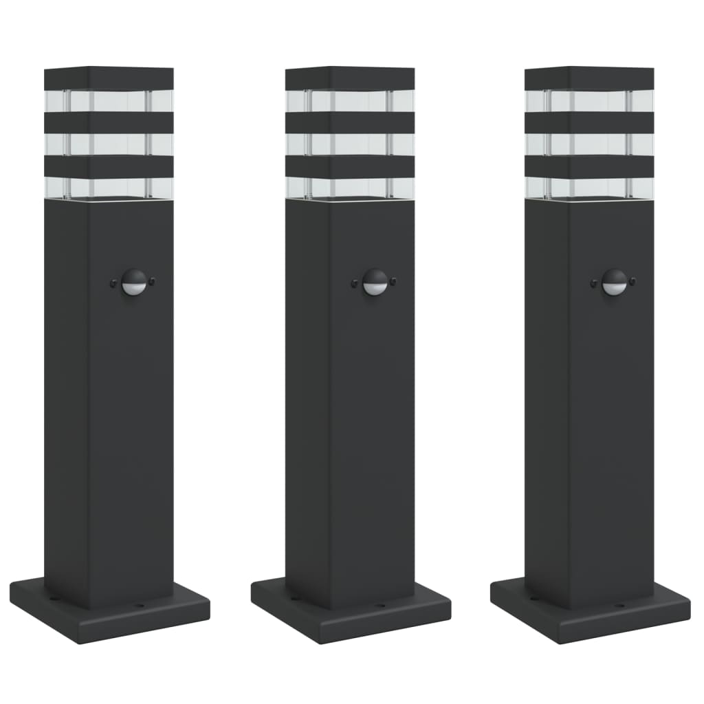 Wegeleuchte Schwarz 50 cm Aluminium