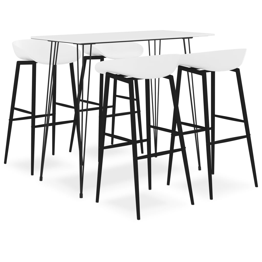 5-tlg. Bar-Set Schwarz und Weiß