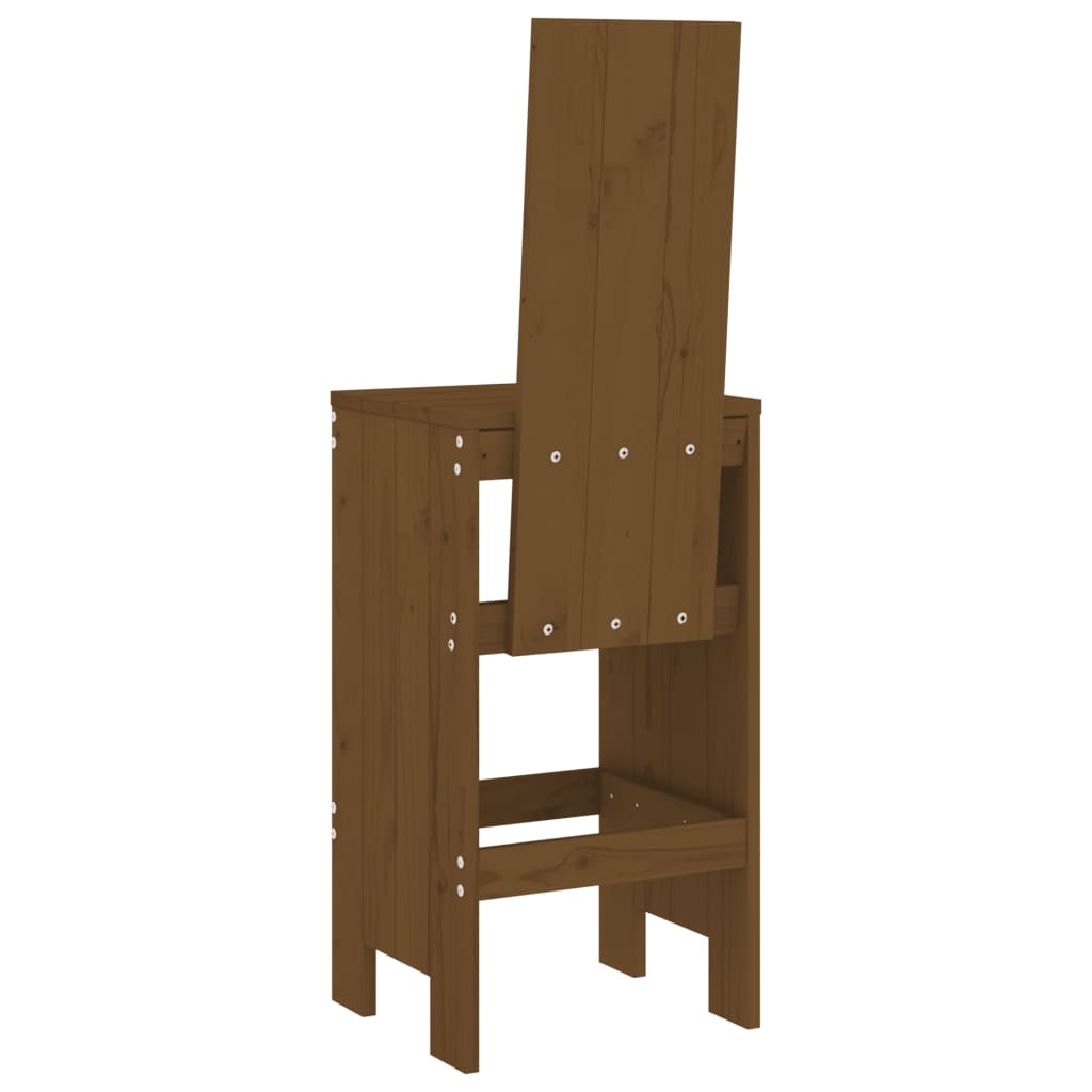 Barhocker 2 Stk. 40x42x120 cm Massivholz Kiefer