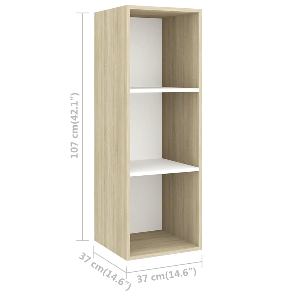 2-tlg. TV-Schrank-Set Weiß Holzwerkstoff