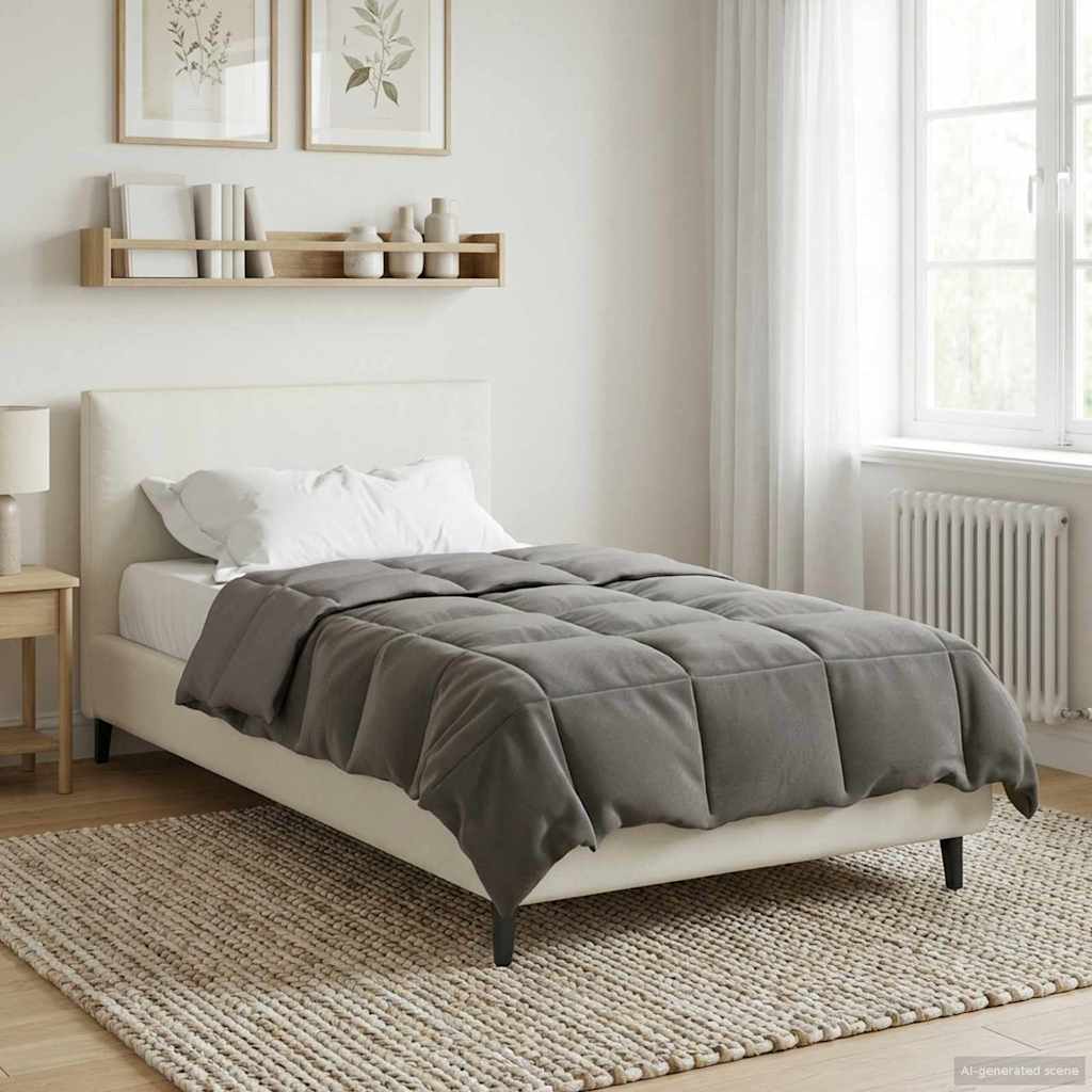 Ganzjahresbettdecke Anthrazit 135 x 200 cm Mikrofaser