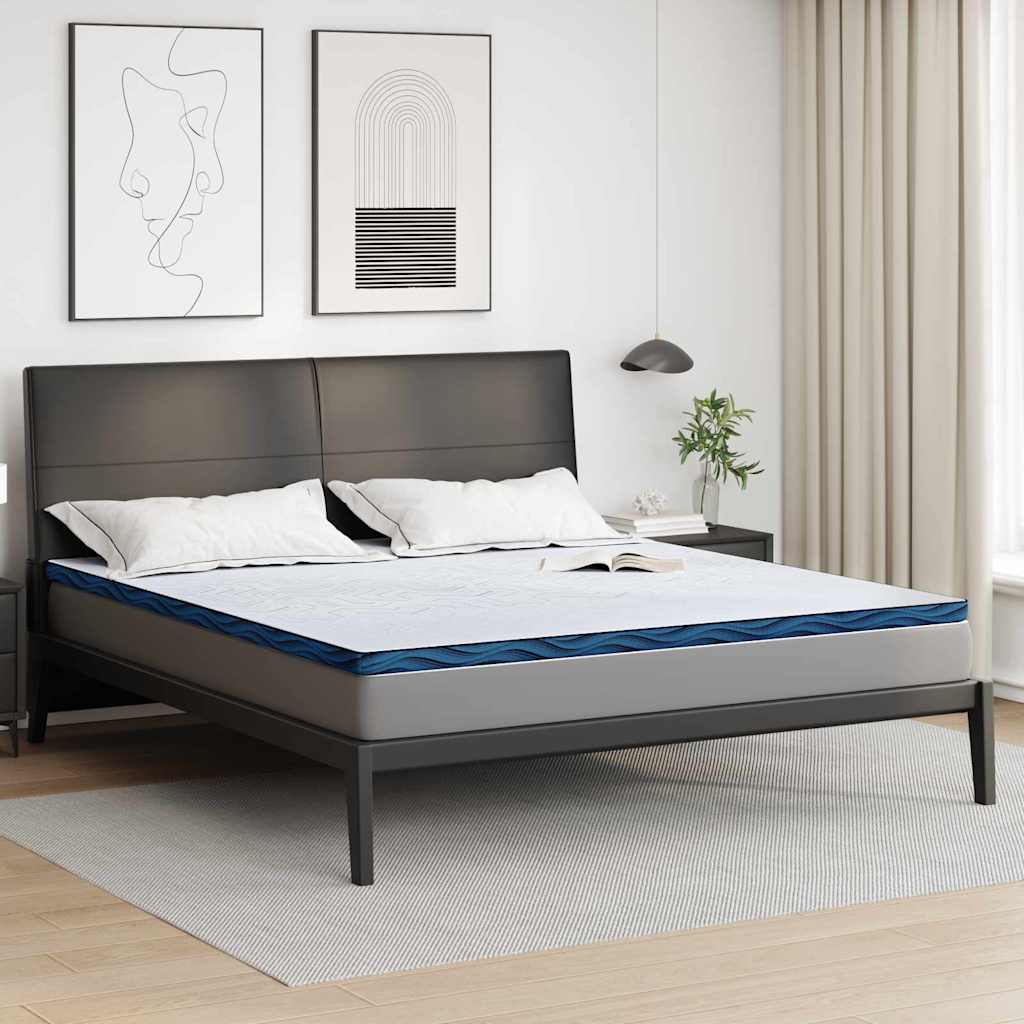 Matratzenauflage Weiß 70 x 200 cm Jacquard-Stoff
