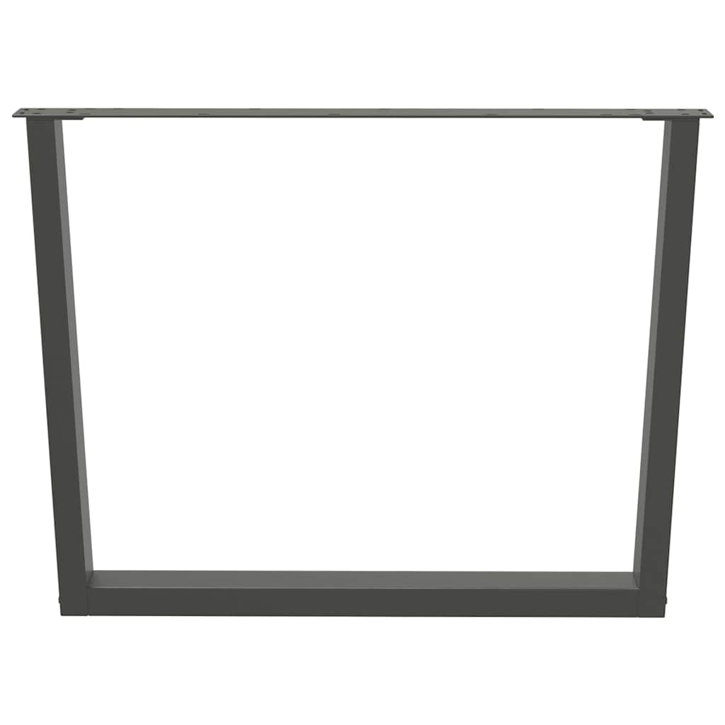 Couchtischbeine V-Form 2 Stück Schwarz 30x(30-31,3) cm Stahl