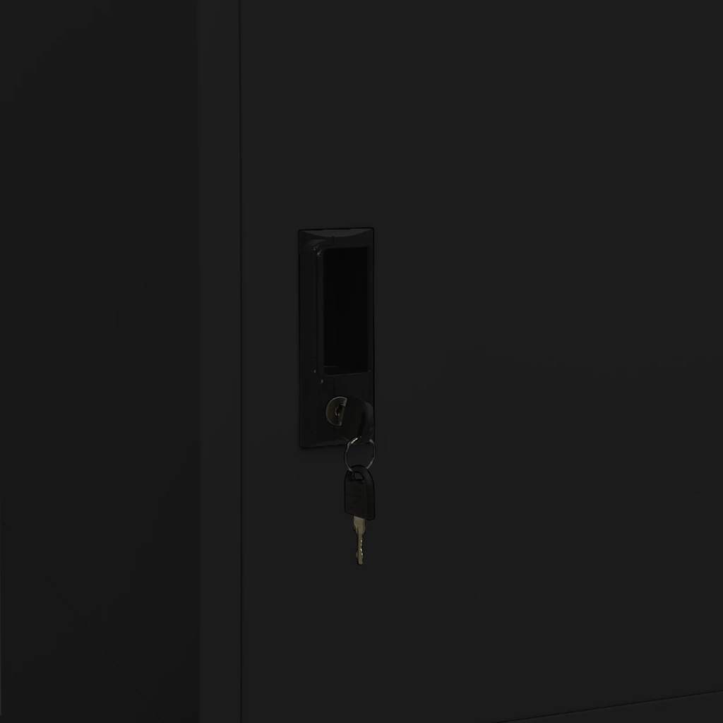 Kleiderschrank Weiß 80x50x180 cm Stahl