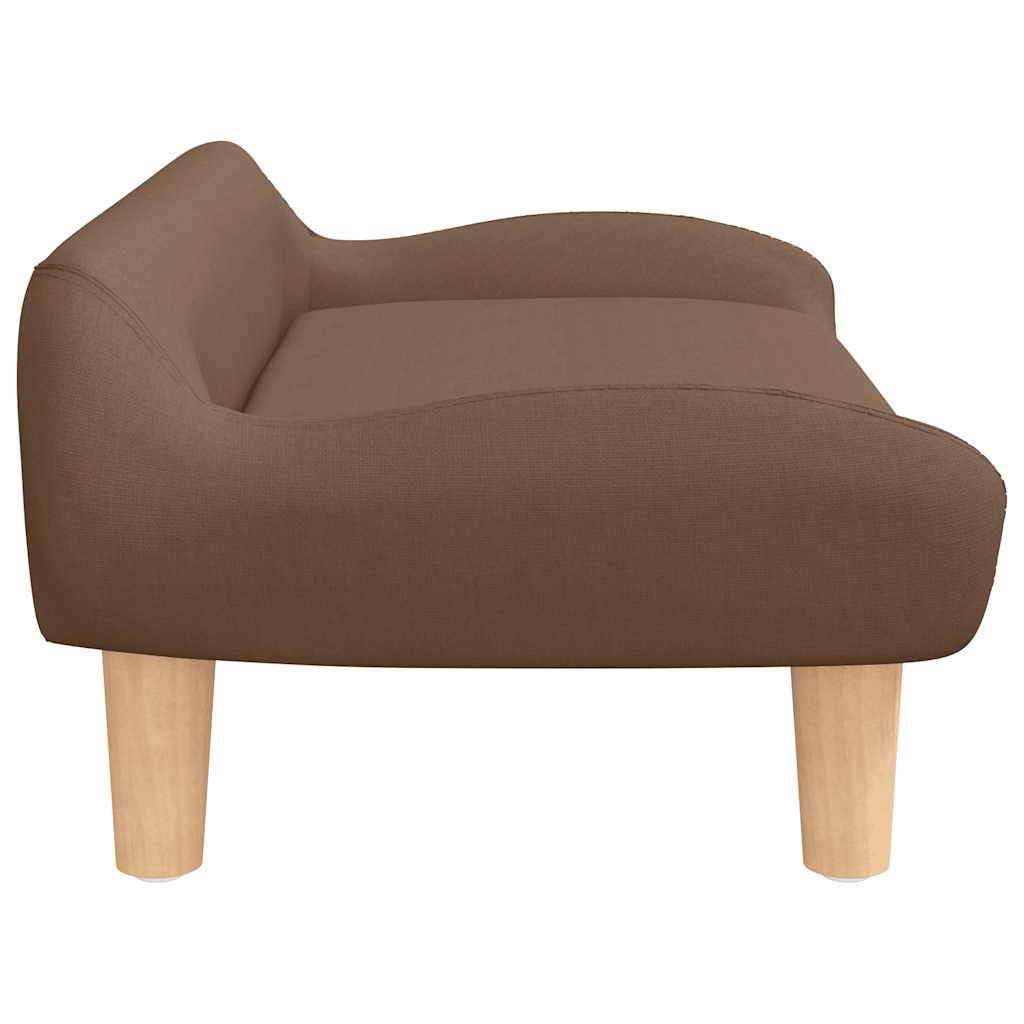 Kindersofa Creme 70x40x24 cm Stoff