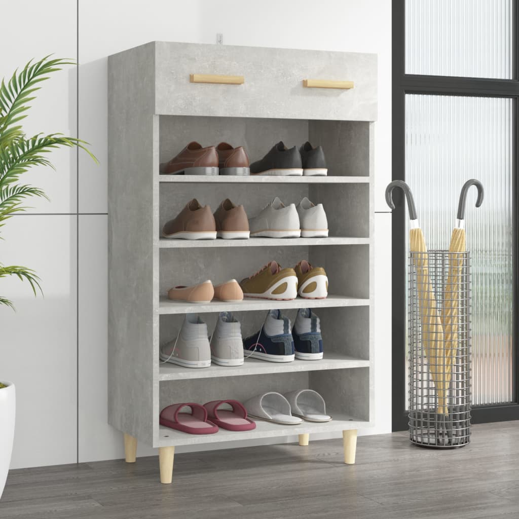 Schuhschrank mit Regal Altholz 60 x 35 x 105 cm Holzwerkstoff