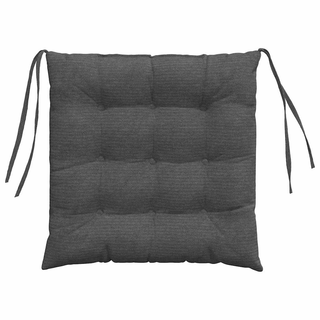 Sitzkissen 4 pcs Hellgrau 40 x 40 x 6 cm Cordstoff