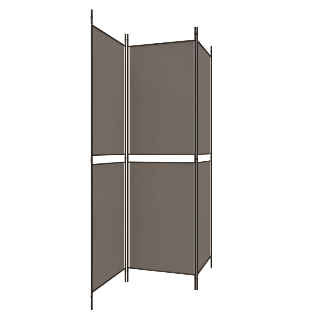 3-teiliger Raumteiler Beige 150 x 180 cm Stoff