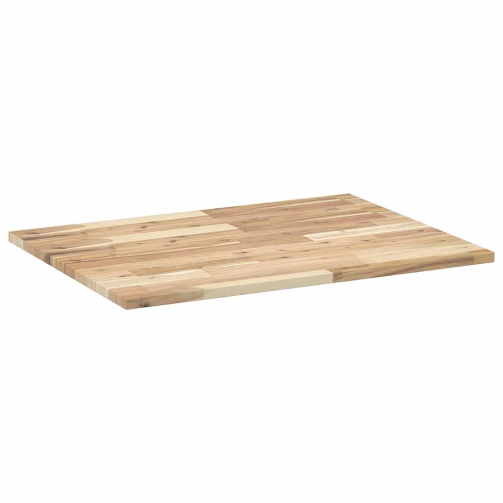Tischplatte Rechteckig 60x50x2 cm Massivholz Akazie