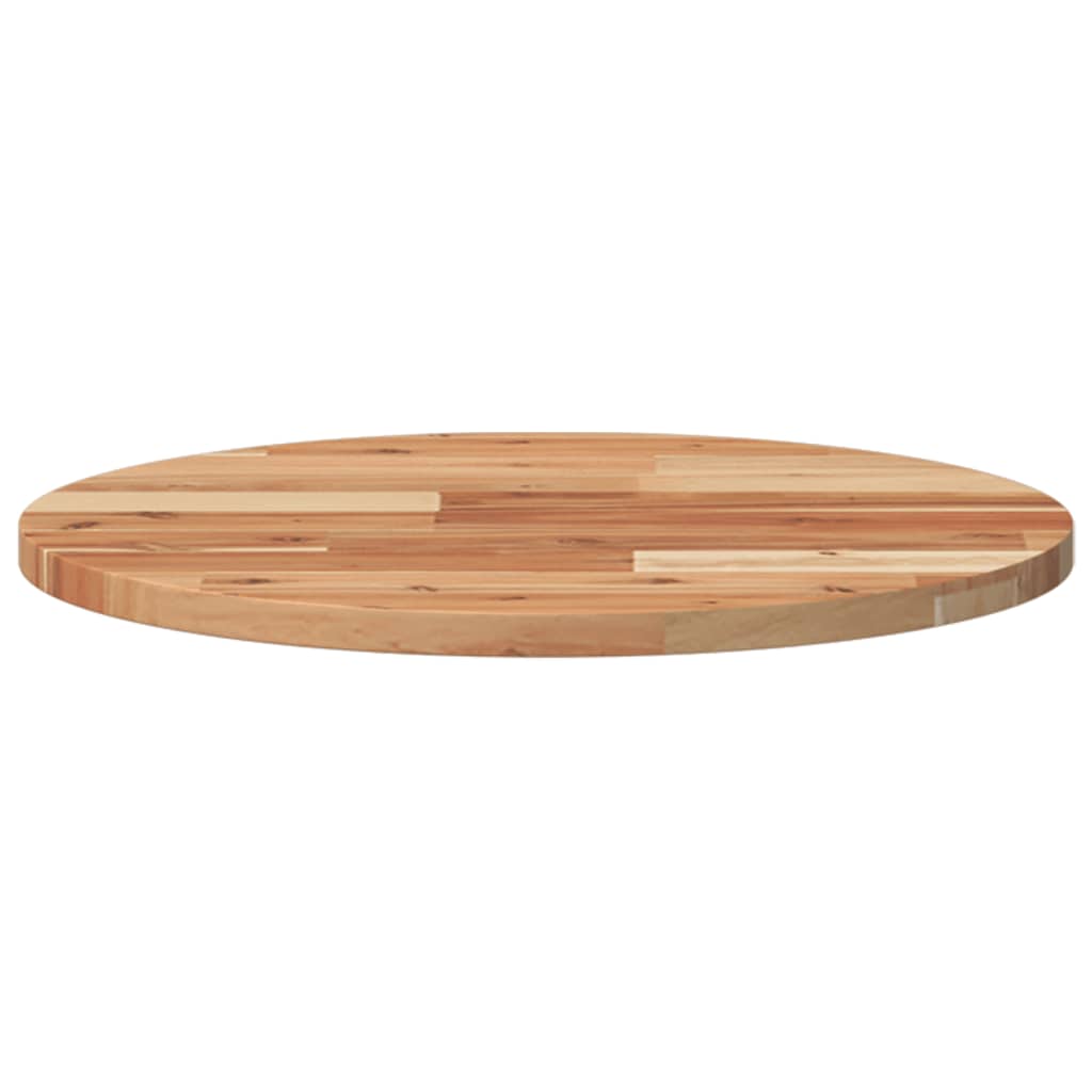 Tischplatte Rund Ø40x2 cm Massivholz Akazie