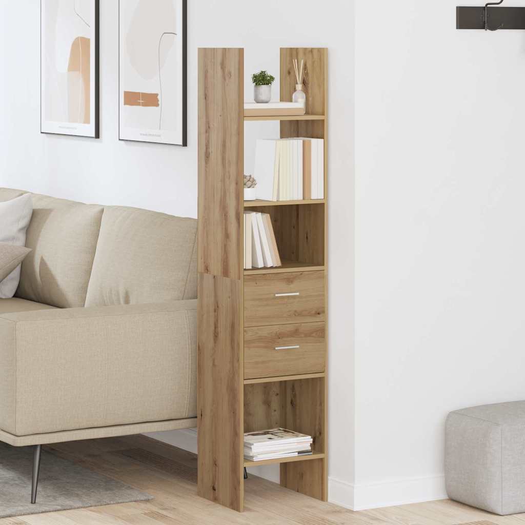 Bücherregal Weiß 40x35x180 cm Holzwerkstoff