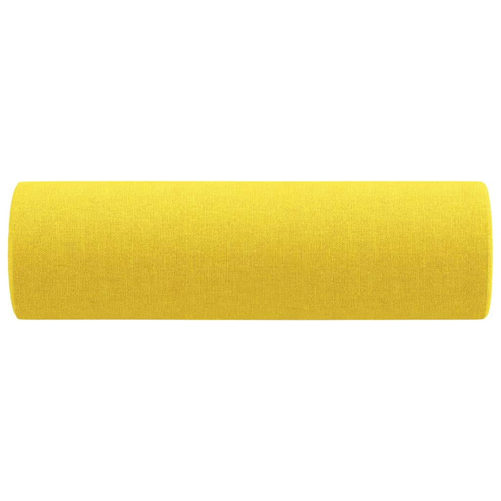 Zierkissen 2 Stk. Hellgrau Ø15x50 cm Stoff