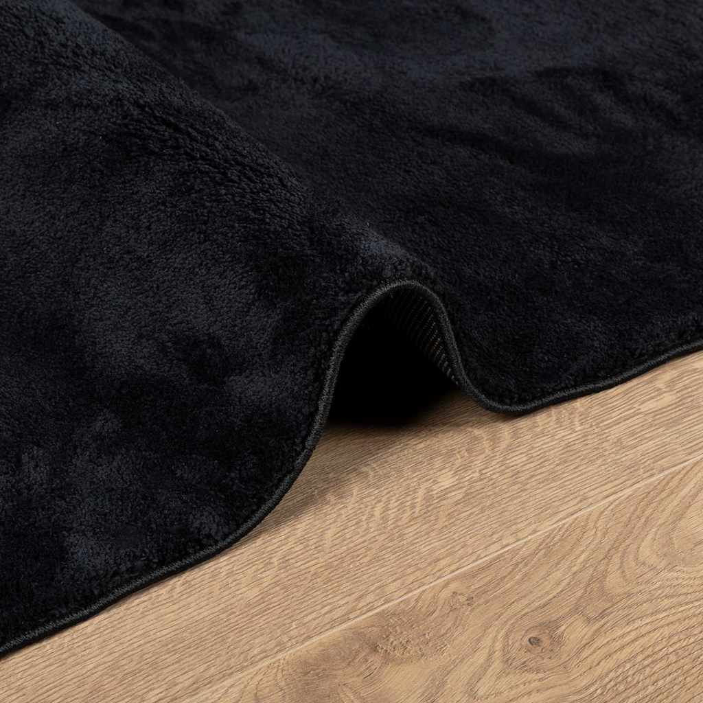 Teppich OVIEDO Kurzflor Anthrazit 120x120 cm