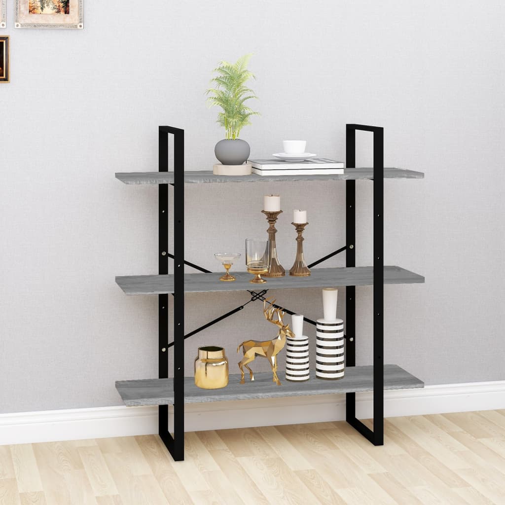 Bücherregal Weiß 100x30x105 cm Holzwerkstoff