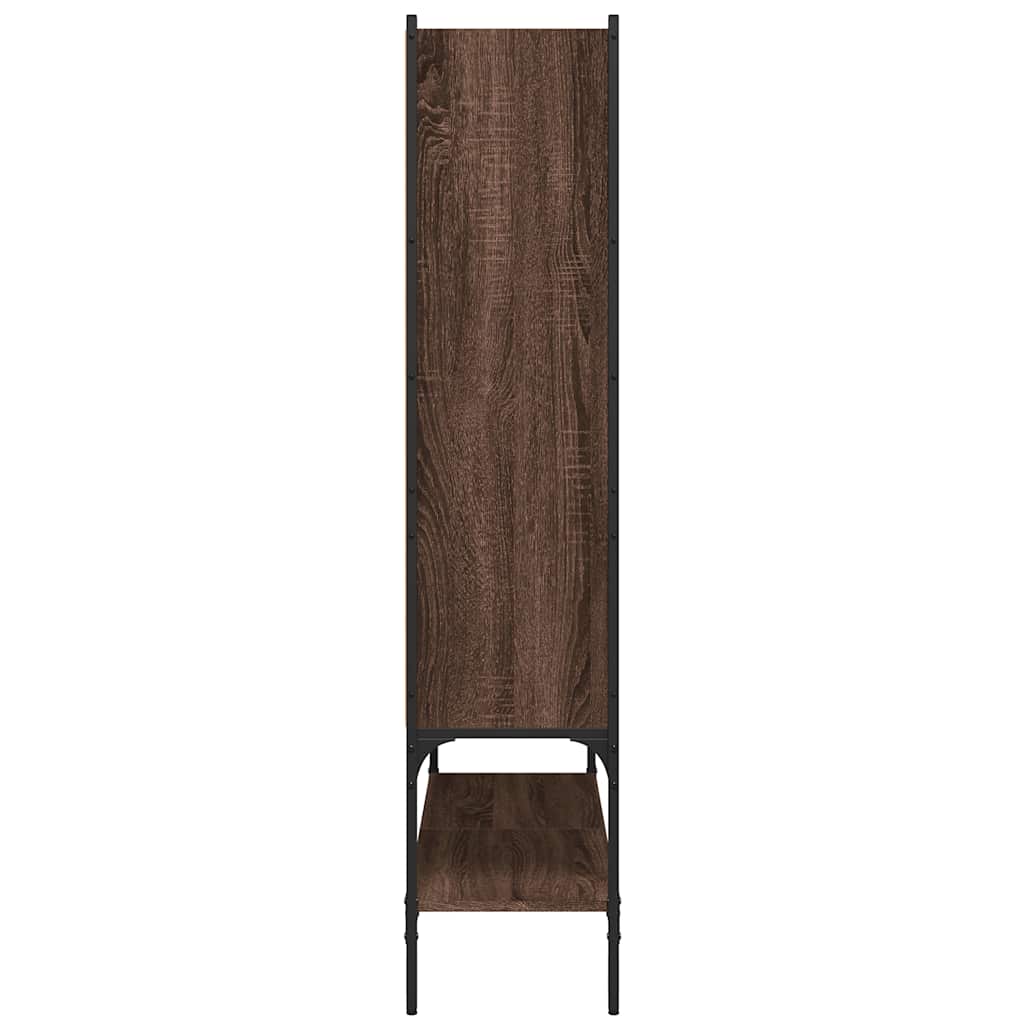 Bücherregal Schwarz 102x30x141,5 cm Holzwerkstoff