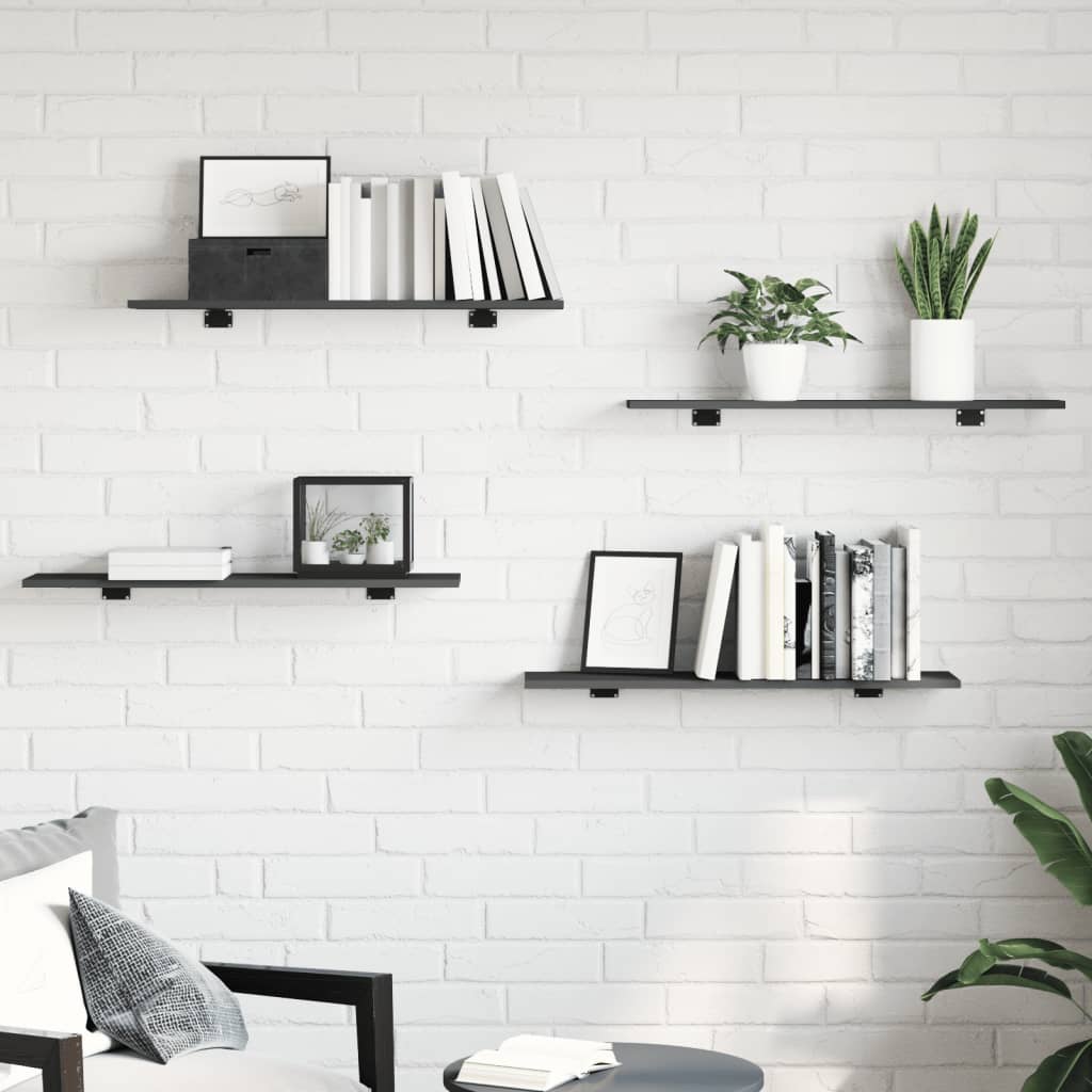 Bücherregal-Bretter 4 Stk. Weiß 40x10x1,5 cm Holzwerkstoff
