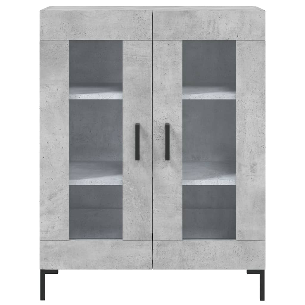 Highboard Hochglanz-Weiß 69,5x34x180 cm Holzwerkstoff