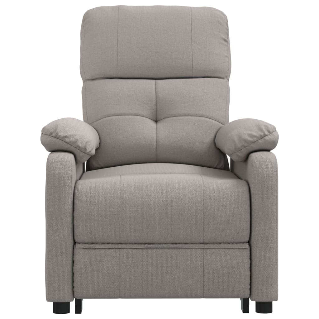 Massagesessel Elektrisch Dunkelgrau Stoff