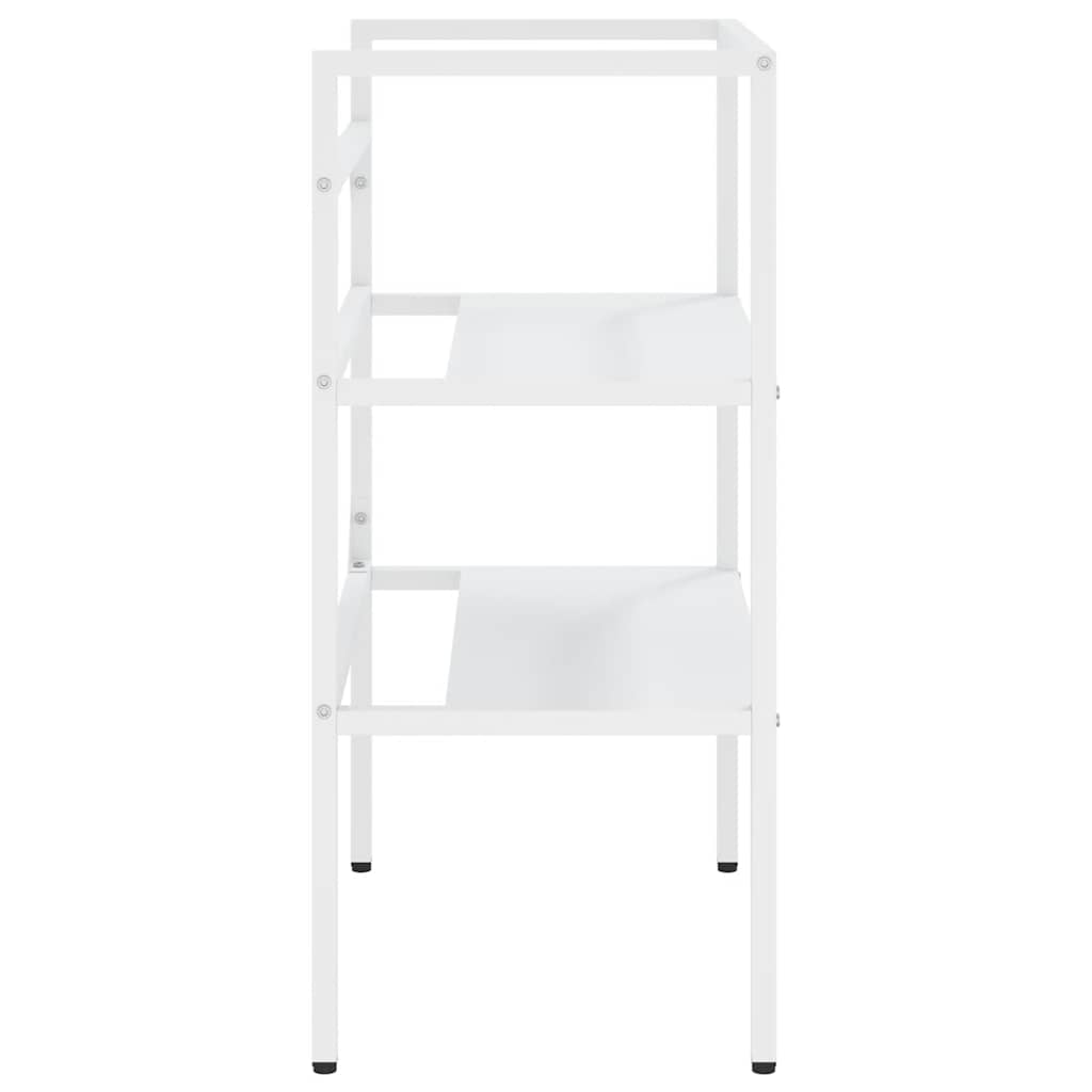 Badezimmer Waschtischgestell Weiß 40x38x83 cm Eisen
