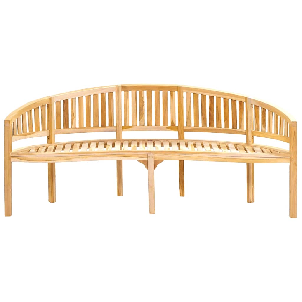 Bananenbank 180 cm Massivholz Teak