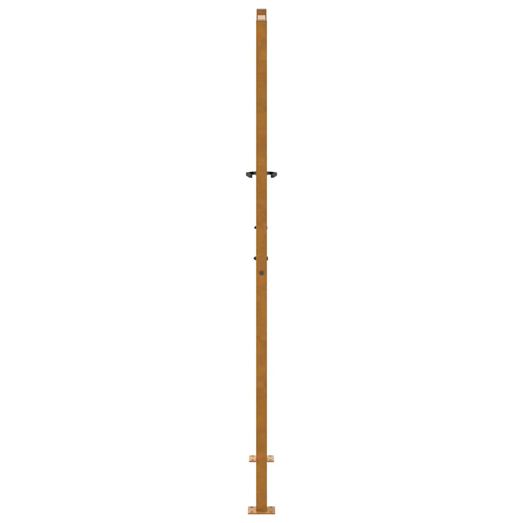 Gartentor Schwarz 100x100 cm Stahl Lichtdesign