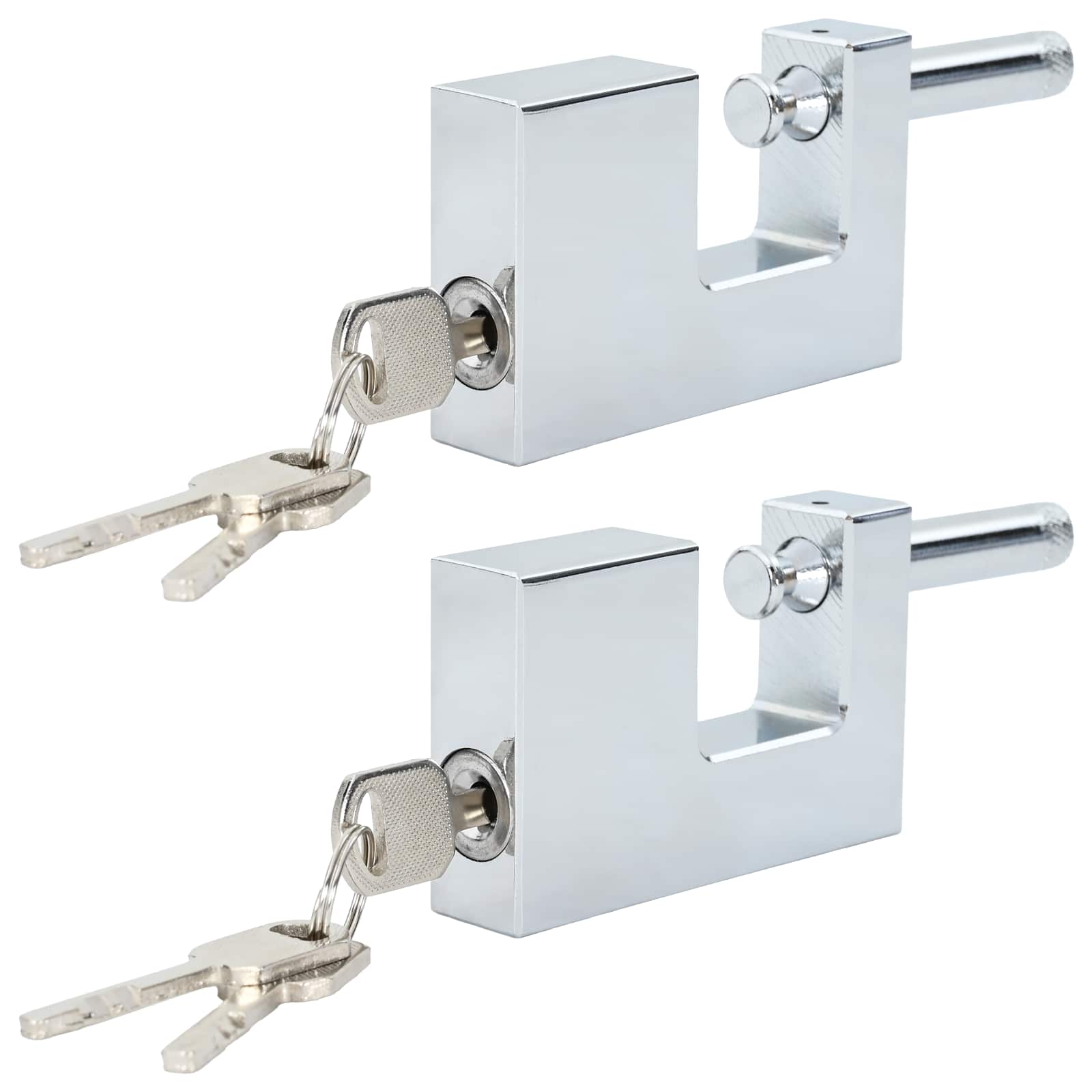 Vorhängeschloss 2 pcs Silber Stahl